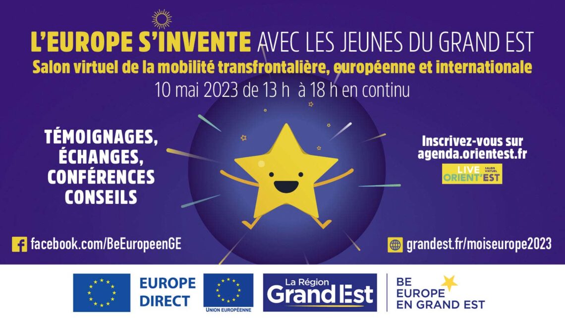 L’Europe s’invente avec les jeunes du Grand Est : Salon virtuel de la mobilité transfrontalière, européenne et internationale