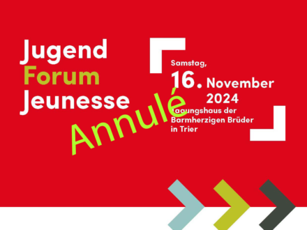 Forum jeunesse de la Grande Région – 16 novembre 2024 à Trèves