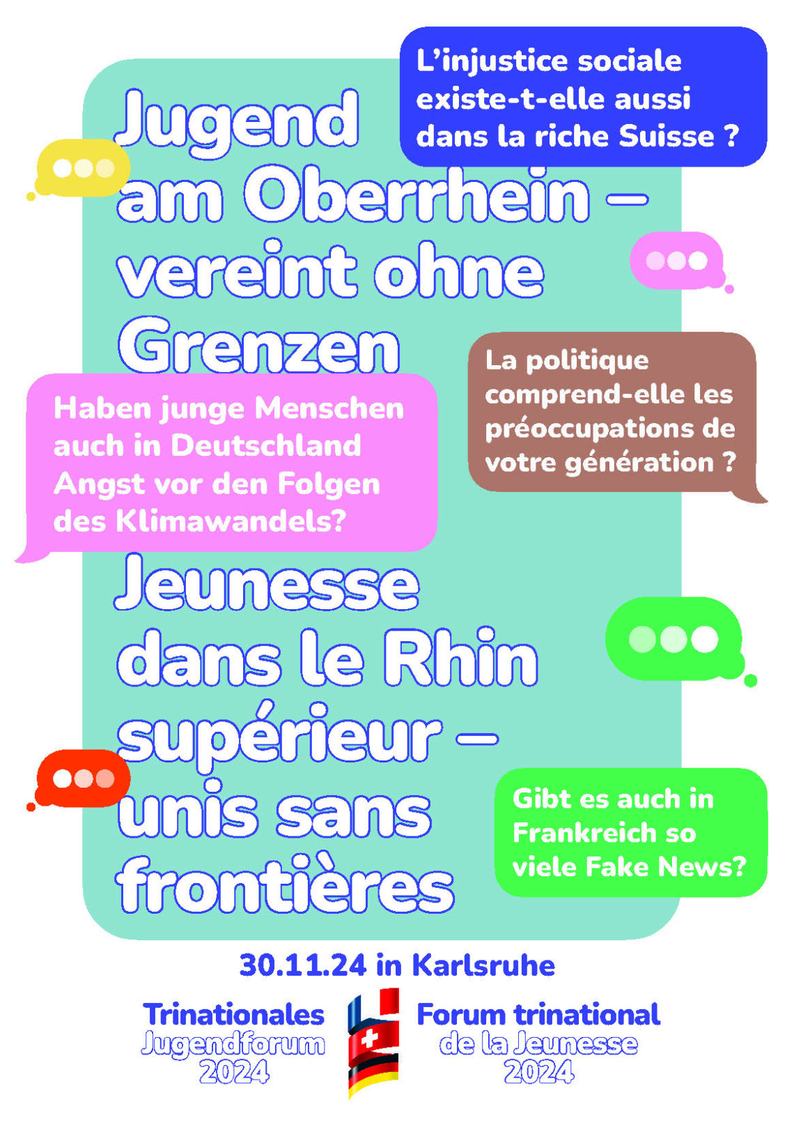 Forum tri-national de la jeunesse – 30 novembre 2024 à Karlsruhe